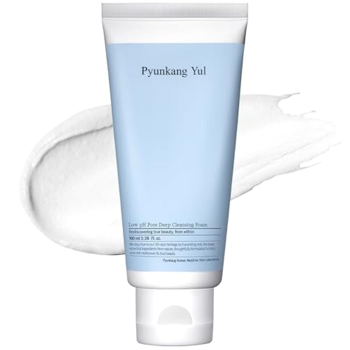 Pyunkang Yul PKY Low pH Pore Deep Cleansing Foam, Pore Cleanser with Fluffy Microbubbles, AHA, Witch Hazel, Zero Irritation, Korean Skincare (3.38 Fl. Oz, 100ml) - Image 1