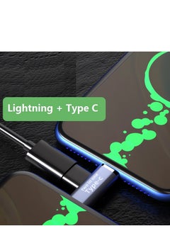 SYOSI USB C to Lightning Adapter, 3 in 1 Lightning to Type C Adapter Support Car Fast Charger Adapter Compatible with iPhone 14 Pro Max/13/12/11/X/XR/XS/8/7/6 iPad  - Image 2