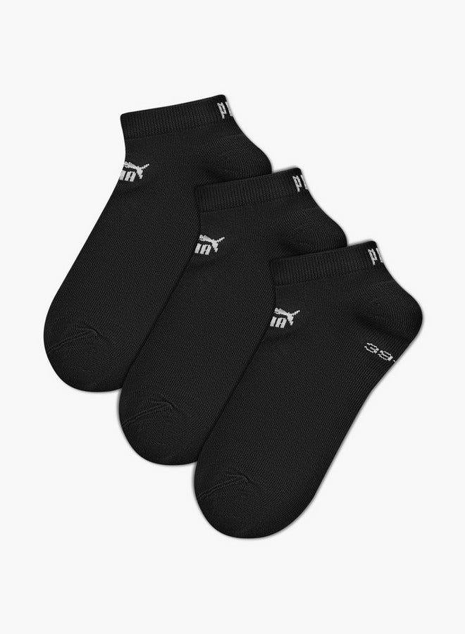 PUMA Men's Logo Print Ankle Length Socks - Set of 3 - Image 1