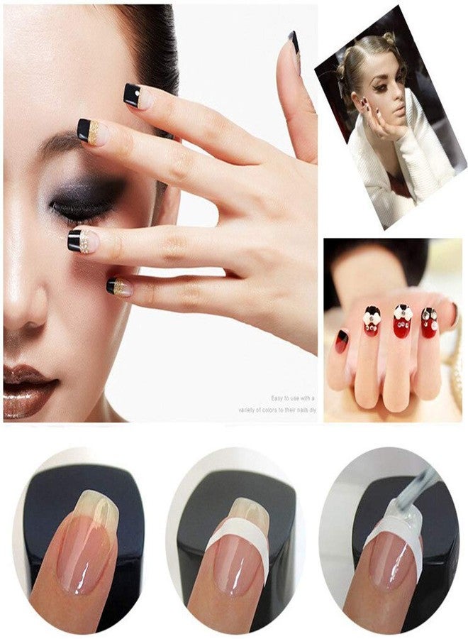 Gugzy® Beauty Nail Art Designs French, Chevron & Teardrop Nail Tip Guides Stickers (Pack of 24) (Style1 - Style24) - Image 4