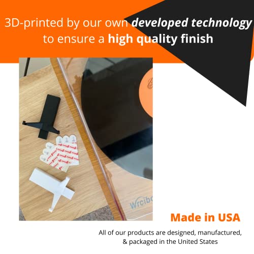 3d Lasers Lab Now Spinning Vinyl Record Wall Mount Display/Shelf | Hang Albums Without Wall-Damage | Perfect for Office, Home, Dorms, and Apartments (Now Spinning + 2 Mounts, Black) - Image 2
