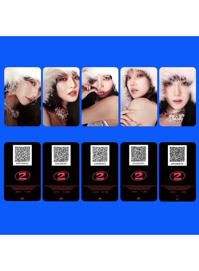 NIBEMINENT 5 Pcs Kpop (G)I-DLE SECOND 2ND Lomo Cards Card For Fans Collection Gifts - Image 1