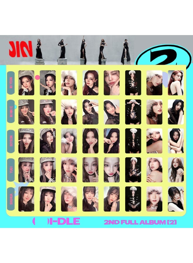 NIBEMINENT 5 Pcs Kpop (G)I-DLE SECOND 2ND Lomo Cards Card For Fans Collection Gifts - Image 2