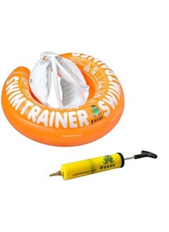 FREDS SWIM ACADEMY Freds Swim Academy Orange Swim Tube & Yellow Hand Pump Set of 02 