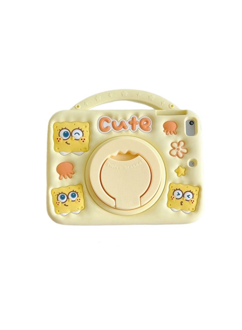 عام حافظة أطفال لجهاز iPad مقاس 11 بوصة (A16) 2025، حافظة كرتونية لطيفة ومقاومة للصدمات مع حامل مدمج، هدية مثالية - Image 1