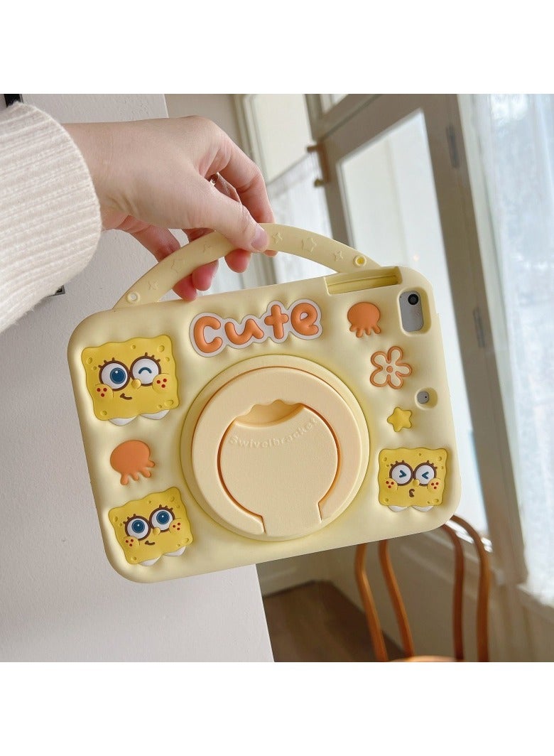 عام حافظة أطفال لجهاز iPad مقاس 11 بوصة (A16) 2025، حافظة كرتونية لطيفة ومقاومة للصدمات مع حامل مدمج، هدية مثالية - Image 2