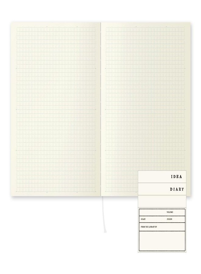 Midori DESIGNPHIL Midori 15295006 Notebook, MD Notebook, A5, Graph Ruled + Notebook Cover - Image 4