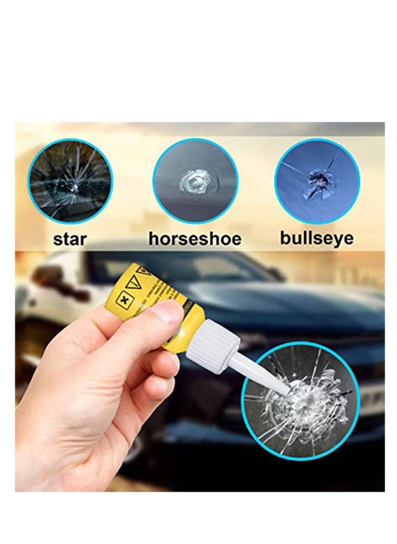 SYOSI Windshield Crack Repair Kit, 2PCS Automotive Glass Nano Repair Fluid, Car Windshield Repair Resin Cracked Glass Repair Kit, Glass Corrector Set, Crack Repairing, for Car  - Image 3