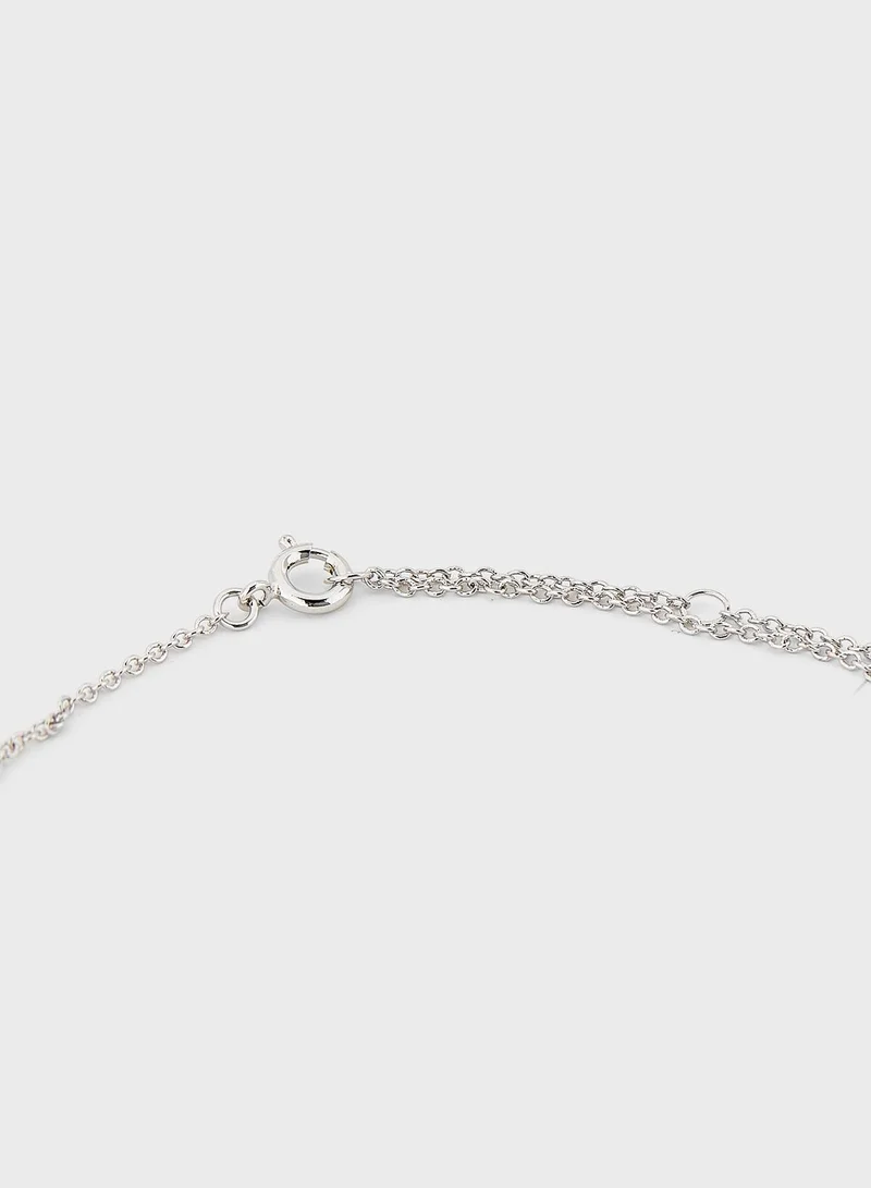 OLIVIA BURTON Glitter Bee Double Layered Necklace