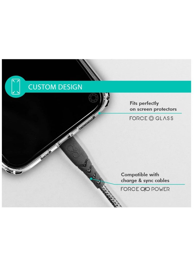 FORCE Force Case  iPhone 14 Max FEEL Made in France Reinforced Case Lifetime Warranty Transparent - 50% Recycled plastic  - Image 5