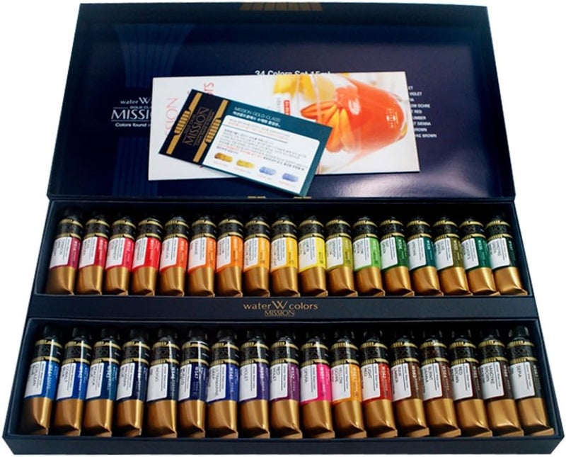 Mijello Mission Gold Water Color Set, 34 Colors - Image 1