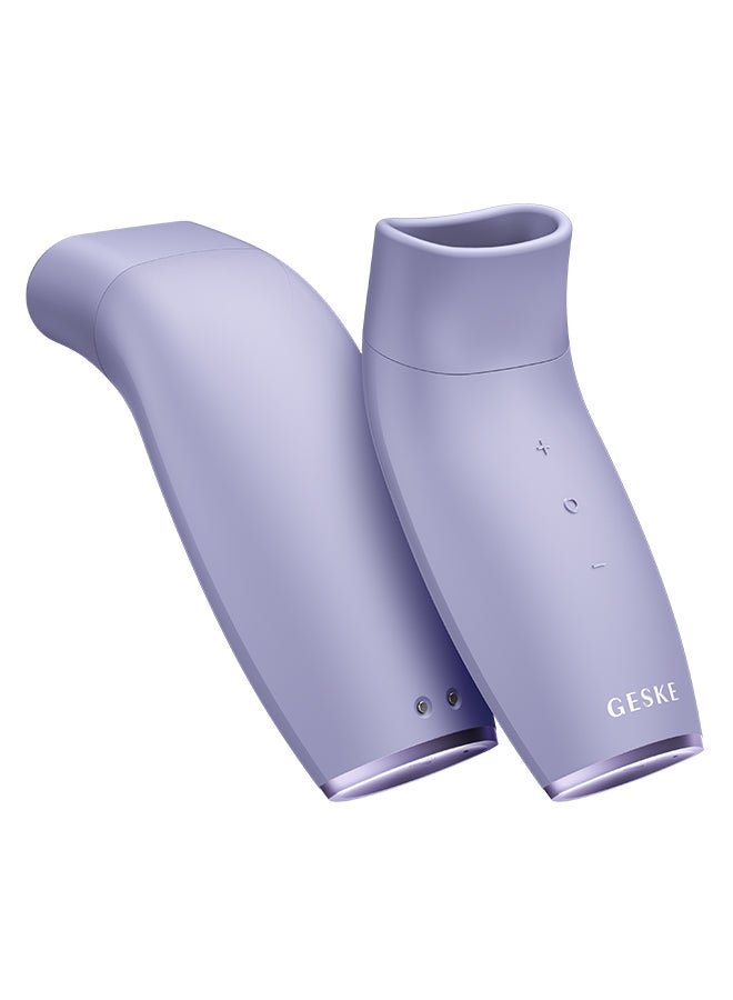GESKE Lip Volumizer & Booster | 6-in-1 Electric Lip Suction Plumper Device |Targeted Lip Volumizing and Natural Color Revitalizer| 3 Pulsing Modes, 2 Exchangeable Attachments- Purple - Image 4