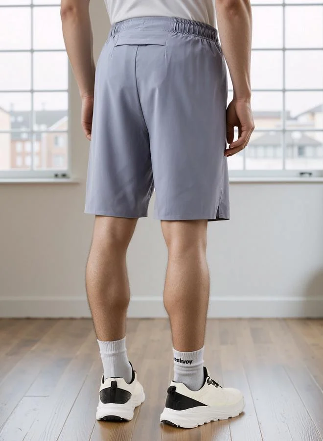 Splash Active  Regular Fit Shorts with Elasticated Waistband for Men | Best Price UAE