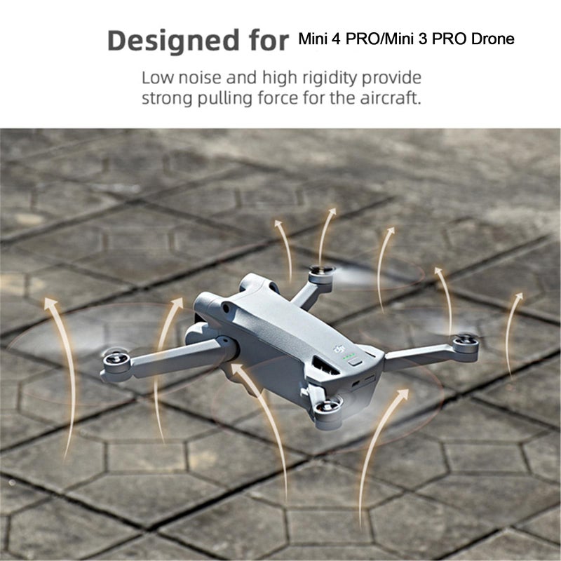 Generic Wtohoby 16pcs Replacement 6030F Propellers for DJI Mini 4 Pro/Mini 3 Pro Drone 4 Pairs Blade Props Quick-Release Propeller Wing Fans Spare Quadcopters Aircraft Drone Accessory  - Image 2