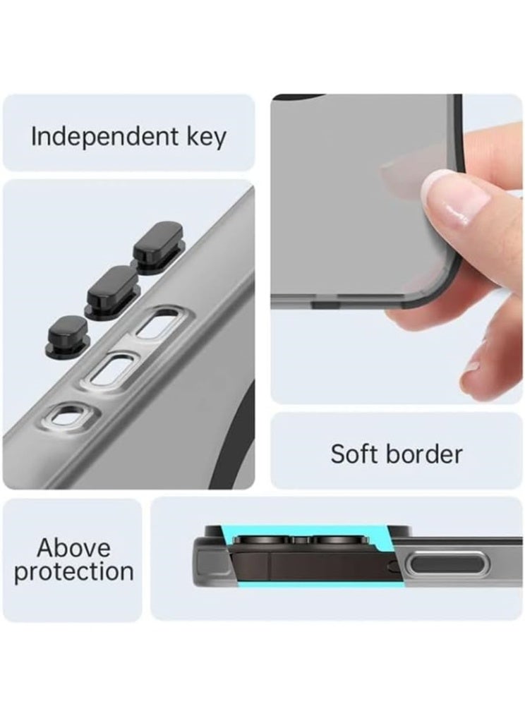 Magnetic Phone Case for vivo V50 Lite 5G,Supports Wireless Charging, TPU Shockproof Phone Cover,Anti-Slip,No Yellowing - Image 5