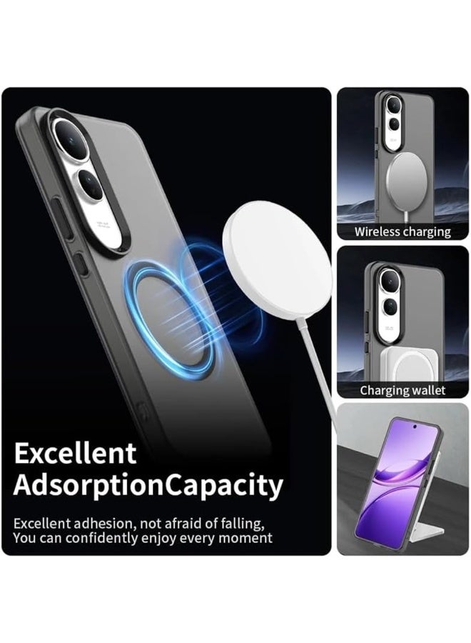 Magnetic Phone Case for vivo V50 Lite 5G,Supports Wireless Charging, TPU Shockproof Phone Cover,Anti-Slip,No Yellowing - Image 2