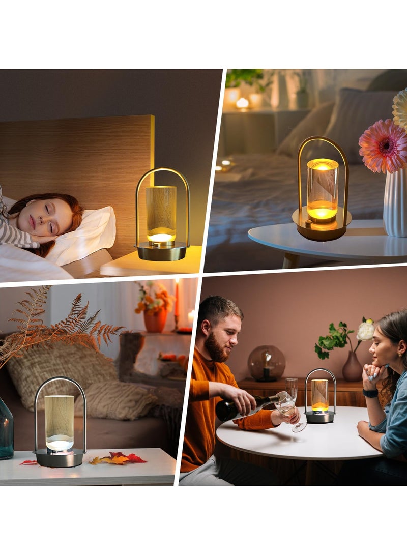Bukela Modern Acrylic LED Table Lamp with Arched Metal Frame-Knob Control,Adjustable Brightness,Tri-Color Light Options, Energy-Efficient,Ideal for Bedroom,Living Room,Office.(Gold) - Image 5