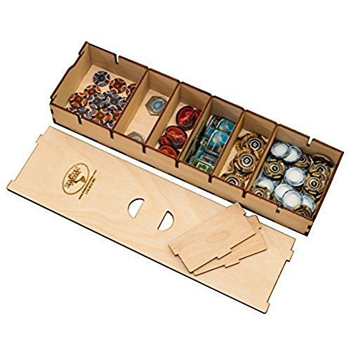 The Broken Token Long Bits Box Wooden Token and Game Pieces Organizer for Board Games - Image 1