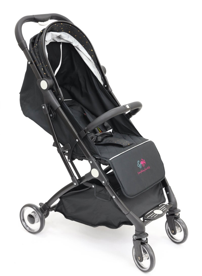 Everything For Kids Ultra Lightweight Compact Folding Travel Cabin Stroller For Baby 5-Point Safety Harness - Image 2