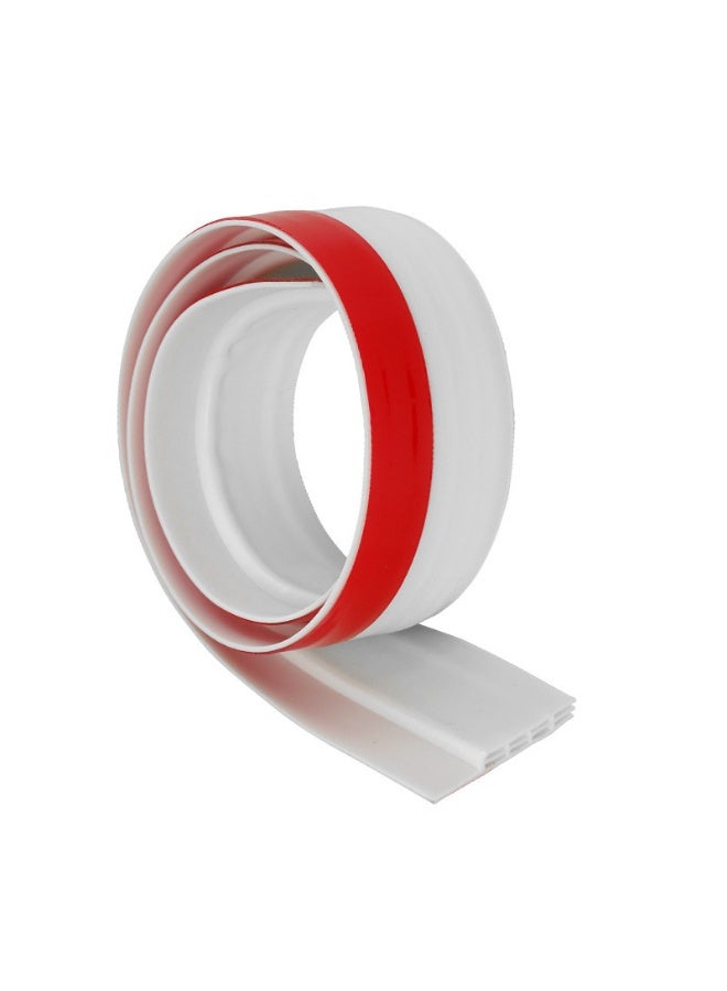 الباب أسفل مسودة منع, 120 سم طول أبيض تحت ختم الباب, مسح الباب للأبواب الخارجية والداخلية, اللاصق تحت ختم الباب مسح - Image 2