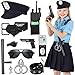 Luucio Girls Police Officer Costume for Kids Halloween Costume for Girls Role Play Kit for Toddlers - Image 3