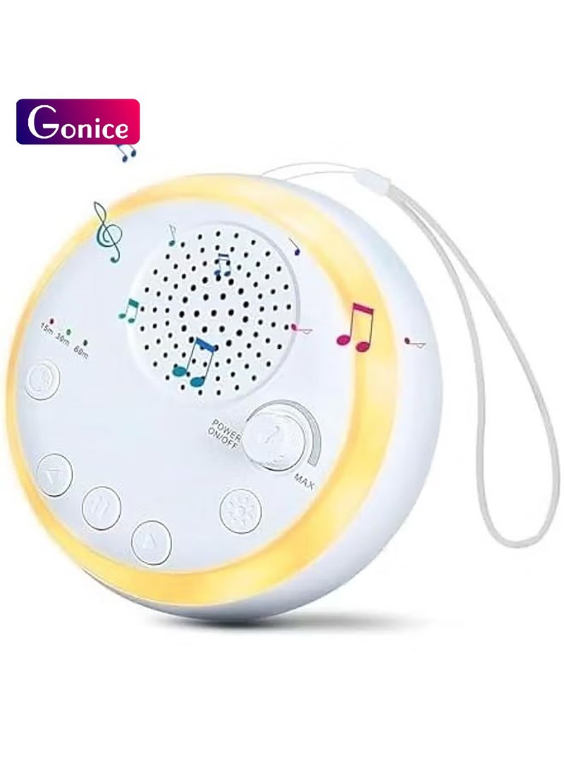 Gonice White Noise Machine for Sleeping Baby, Portable Sleep Soother with 16 Soothing Nature Sounds, Timerable Lullaby Maker, Travel Sound Machine for Sleeping  - Image 1