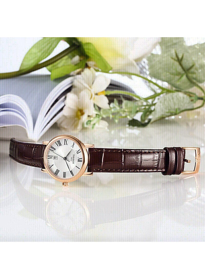 Tissot Swiss Watch, Carson Zhenwo Series Wrisch, Leather Strap Quartz Women's Watch, T122.210.36.033.00 - Image 4