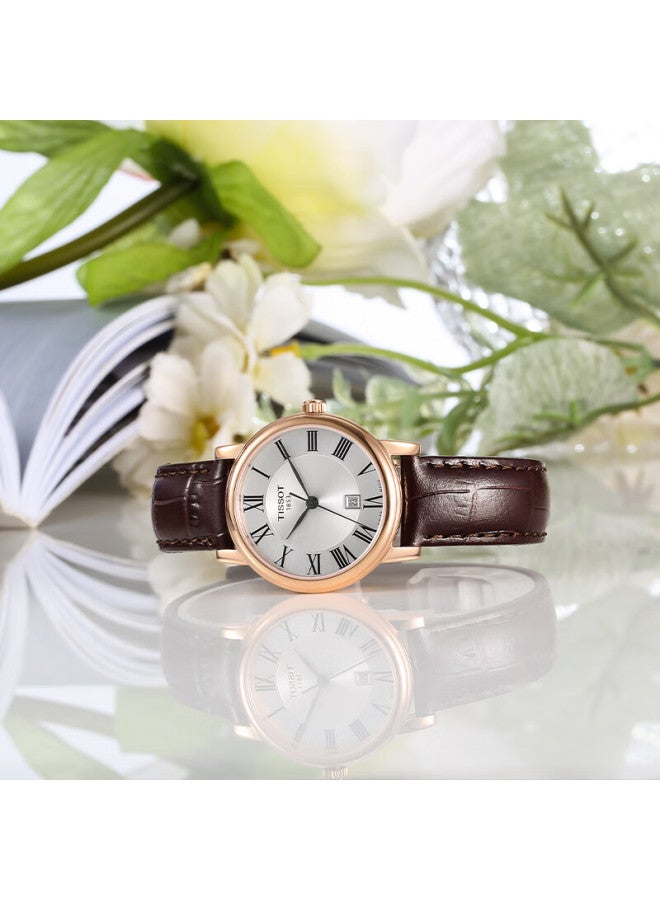 Tissot Swiss Watch, Carson Zhenwo Series Wrisch, Leather Strap Quartz Women's Watch, T122.210.36.033.00 - Image 5