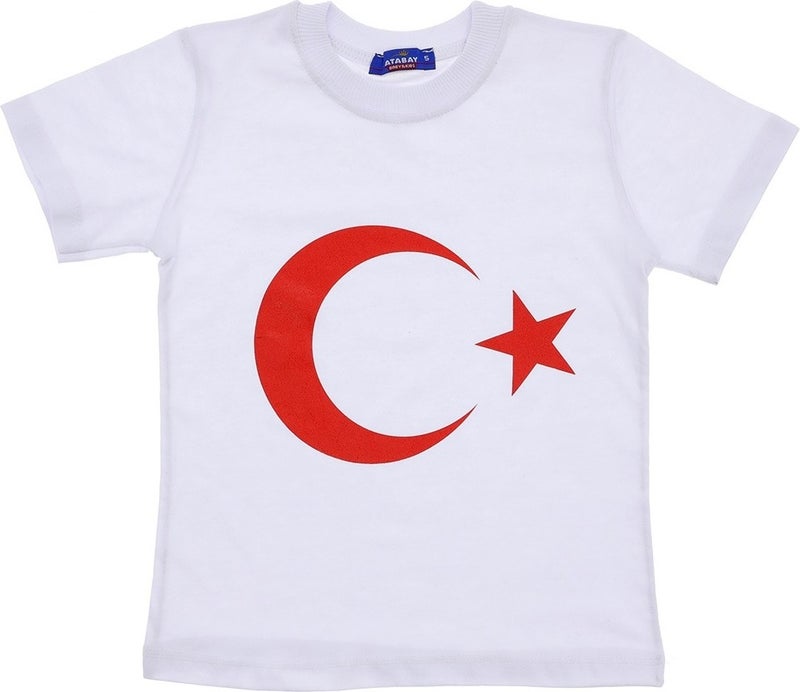 Livane 5-8 Years Old Turkish Flag Printed T-Shirt  - Image 2