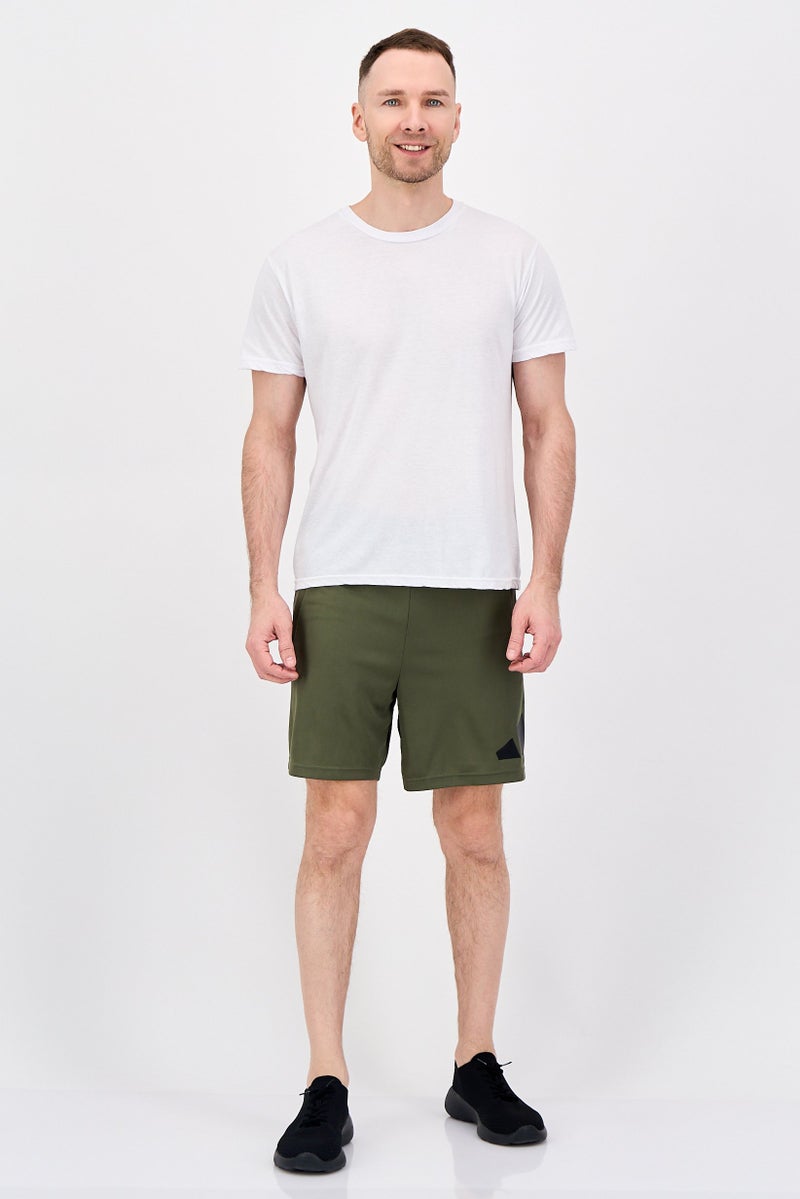 Adidas Men Sportswear Fit 7 Inseam Training Shorts, Olive - Image 3