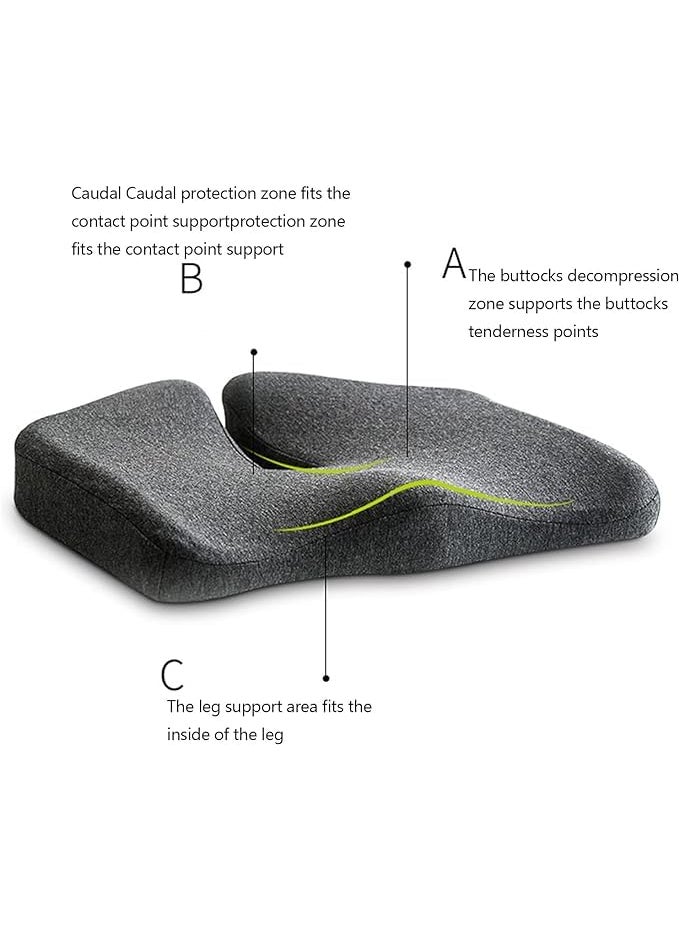 Prostuff.in Prostuffin Ergonomic Seat Comfort Pro NonSlip Cushion Pad for Hip and Back Pain Office Chair Memory Foam Seat Cushion for Chair Car Back Pad Support Multicolor 1 Pcs  - Image 3