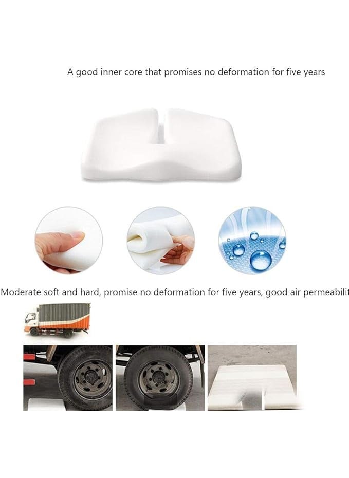 Prostuff.in Prostuffin Ergonomic Seat Comfort Pro NonSlip Cushion Pad for Hip and Back Pain Office Chair Memory Foam Seat Cushion for Chair Car Back Pad Support Multicolor 1 Pcs  - Image 5