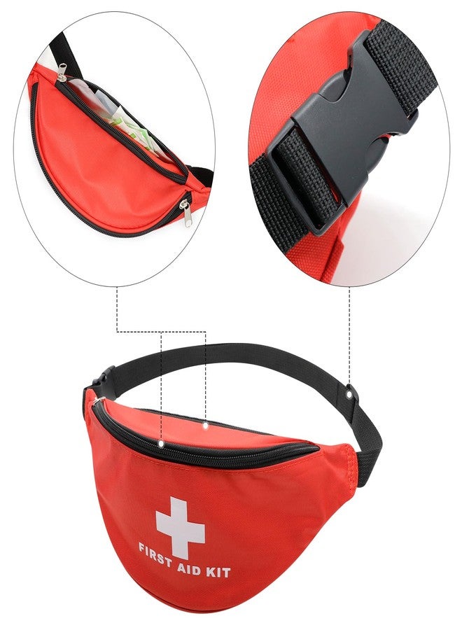 Faylapa Empty First Aid Bag Fanny Pack, Travel Pouch Bag 11.02x5.51x3.54 inch Waist Bag for Travel, Home, Office, Vehicle, Camping, Outdoor (Bag Only) - Image 4
