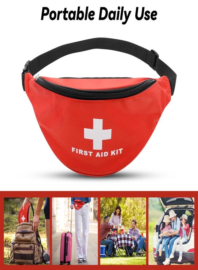 Faylapa Empty First Aid Bag Fanny Pack, Travel Pouch Bag 11.02x5.51x3.54 inch Waist Bag for Travel, Home, Office, Vehicle, Camping, Outdoor (Bag Only) - Image 2