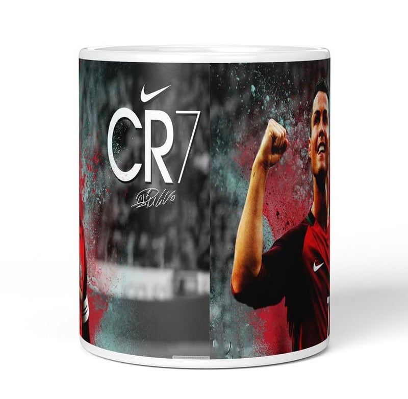 PrintingZone Compatible Print with Ronaldo Mug CR7 Printed Cup Microwave Safe Ceramic Coffee Mug 350ml Pack of 1NDM179 - Image 4