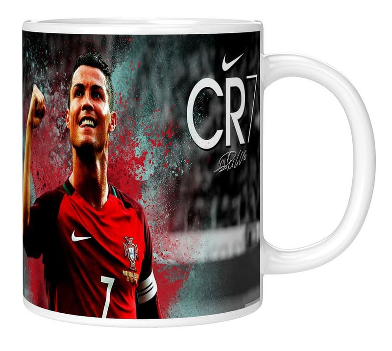 PrintingZone Compatible Print with Ronaldo Mug CR7 Printed Cup Microwave Safe Ceramic Coffee Mug 350ml Pack of 1NDM179 - Image 3