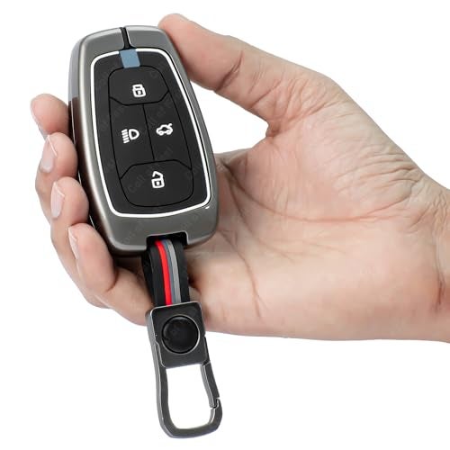 Coll of Fest Coll of Fest Premium Metal Key Cover Compatible with Tata Harrier | Safari | Nexon | Altroz | Tigor | EV | Punch | Tiago EV Electric - 4 Button Smart Key Only | Glow in the Dark - Image 2