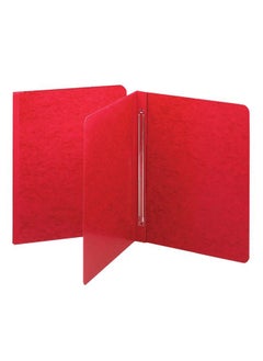 Smead Pressguard Report Cover Metal Prong Side Fastener With Compressor 3" Capacity Letter Size Bright Red 25 Per Box (81252)  - Image 1