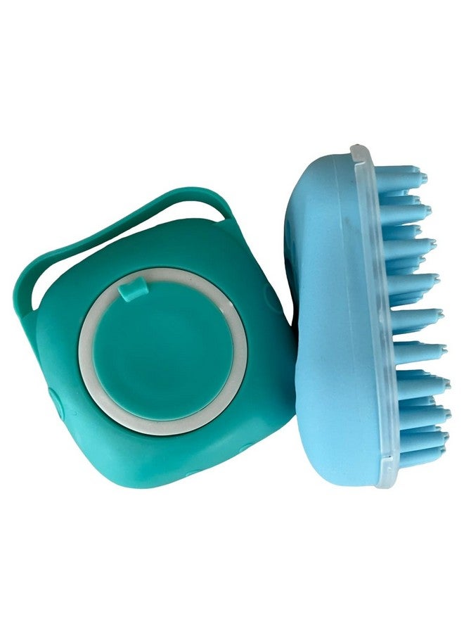 Generic Dog Bath Brush - Pet Grooming Brush with Soap Dispenser - Soft Silicone Dog Shampoo Brush Scrubber - Short Long Haired Dogs and Cats Washing - 2 Count - Image 3