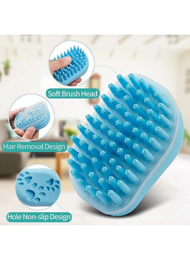 Generic Dog Bath Brush - Pet Grooming Brush with Soap Dispenser - Soft Silicone Dog Shampoo Brush Scrubber - Short Long Haired Dogs and Cats Washing - 2 Count - Image 5