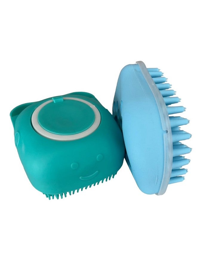 Generic Dog Bath Brush - Pet Grooming Brush with Soap Dispenser - Soft Silicone Dog Shampoo Brush Scrubber - Short Long Haired Dogs and Cats Washing - 2 Count - Image 2