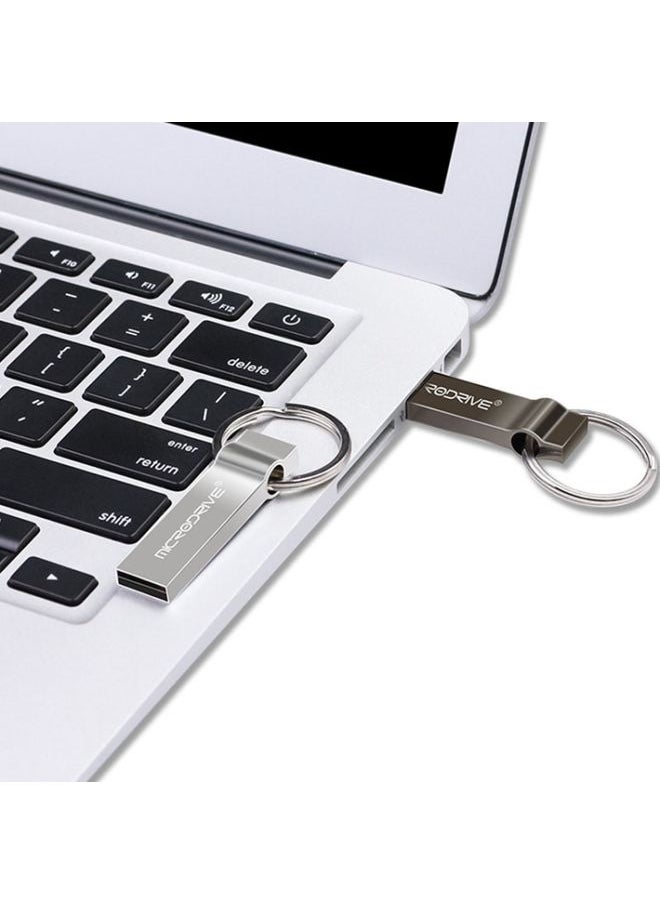 BURAQ - MicroDrive 32GB USB 2.0 Metal Keychain U Disk (Black) - Image 1