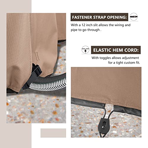 ULTCOVER Waterproof Square Air Conditioner Cover for Outside AC Units Size Upto 34W x 34D x 32H inch - Image 5