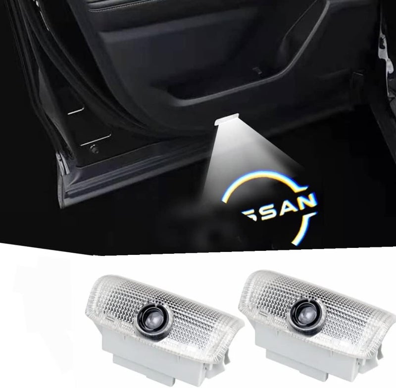 Vierex Door Logo Light for Nissan Patrol - New Emblem Bright Glass Welcome Projector Puddle Light - Image 1