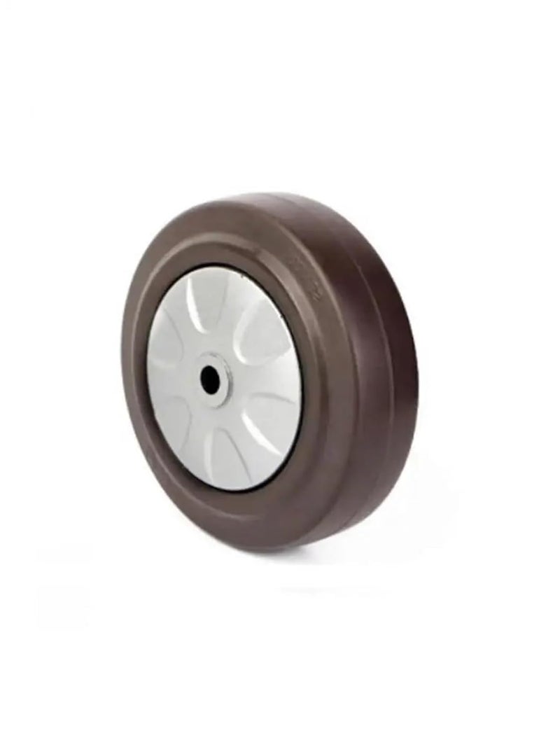 Brown 4 Inch Single Wheel Rubber Eraser Silent Shock Absorber 2 Pieces - Image 1
