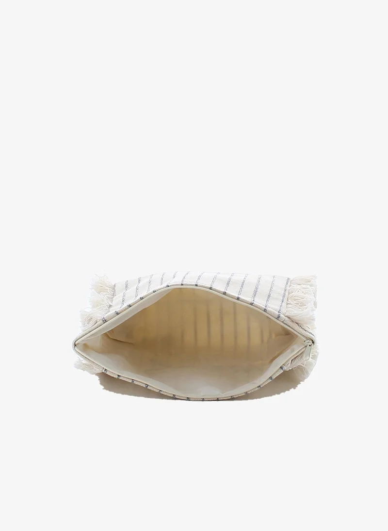 مارينا جالانتي Marina Galanti Laconi Fabric Beauty Case - Gray