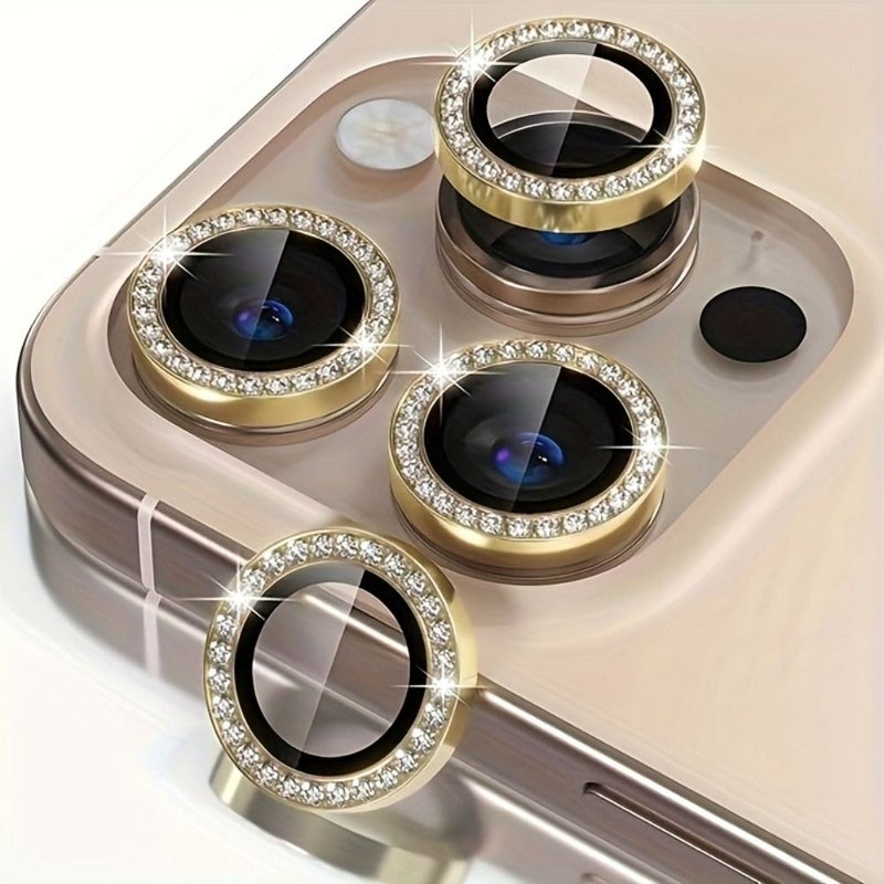 Camera Lens Glass Protector 4 Pack Black Pink Silver Gold - Image 5