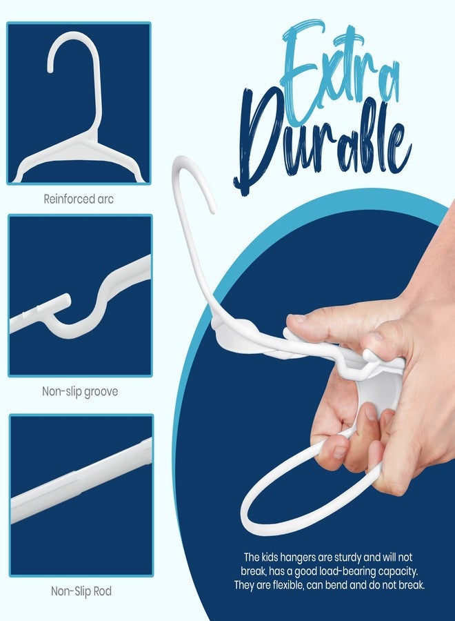 Utopia Home 60 Pack Kids Hangers - 11.5 Inch Plastic Baby Hangers for Closet - Childrens Hanger for Clothes & Infant Hanger for Closet (White) - Image 4