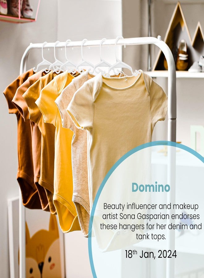 Utopia Home 60 Pack Kids Hangers - 11.5 Inch Plastic Baby Hangers for Closet - Childrens Hanger for Clothes & Infant Hanger for Closet (White) - Image 5