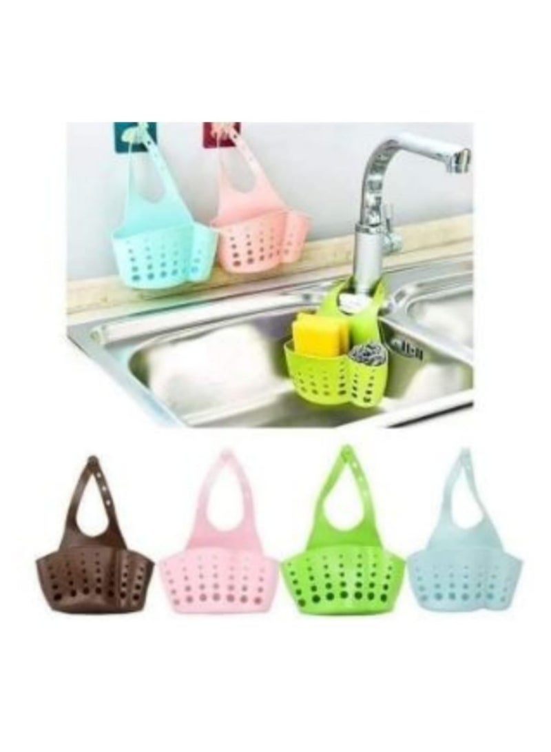 Plastic basket for sink sponge and for filtering water. Multi-colored  - Image 1